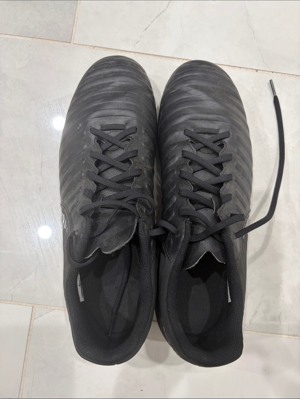 Nike Black Men's Athletic Soccer Shoes